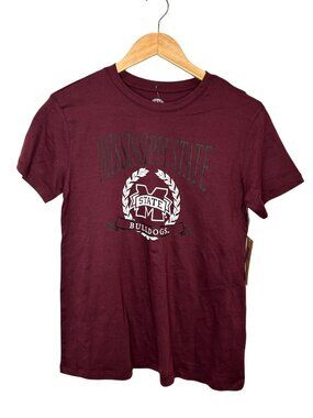 NWT Women's M Mississippi State Bulldogs Maroon Graphic Tee MSRP: $22.99